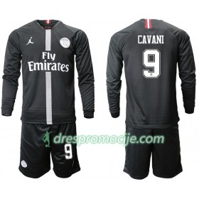 Paris Saint-Germain Dres CAVANI 9 Jodan Crna Dječji Treći 2018/19 Dugim Rukavima